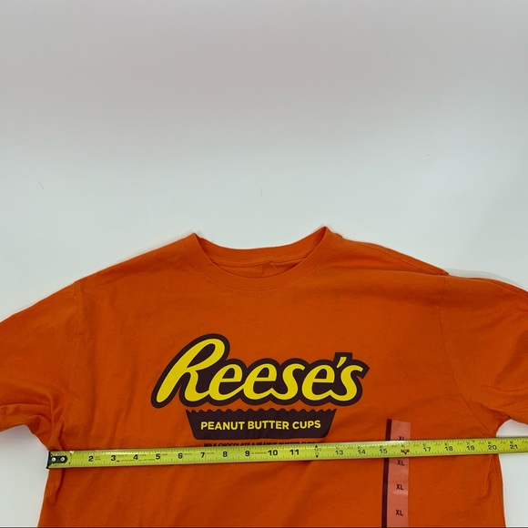 Reese’s Peanut Butter Cups Graphic Tee Short Sleeve Rolled Hem Boxy Fit Size XL - Picture 13 of 14
